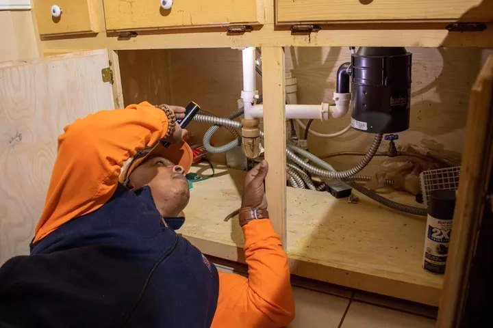 Elite Choice supplied photograph: plumbing inspection